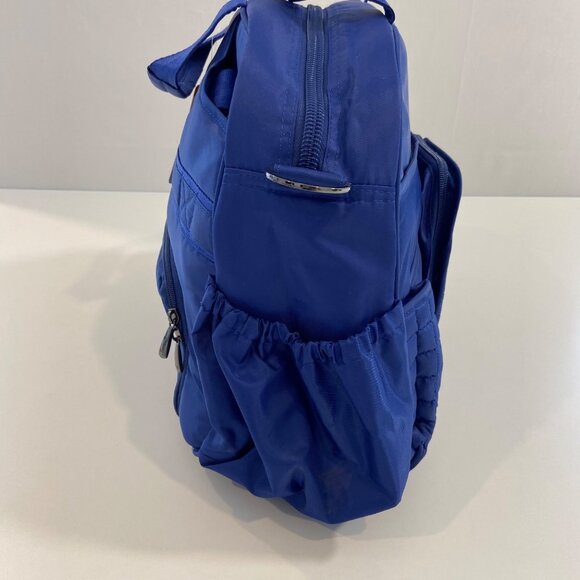 Lug Tuk Tuk Quilted Blue Nylon Carryall or Diaper Bag With Multiple Pockets & Ad - Picture 10 of 10